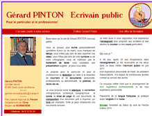 Tablet Screenshot of gerardpinton-ecrivainpublic.fr